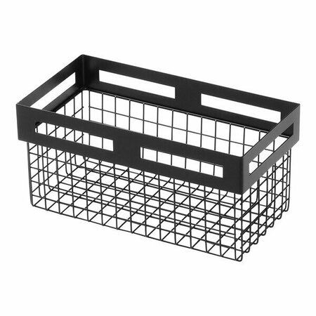 AMERICAN METALCRAFT Black Twilight 12 1/8'' x 10'' x 8'' Black Metal Nestable Display Basket BNRB129 124BNRB129